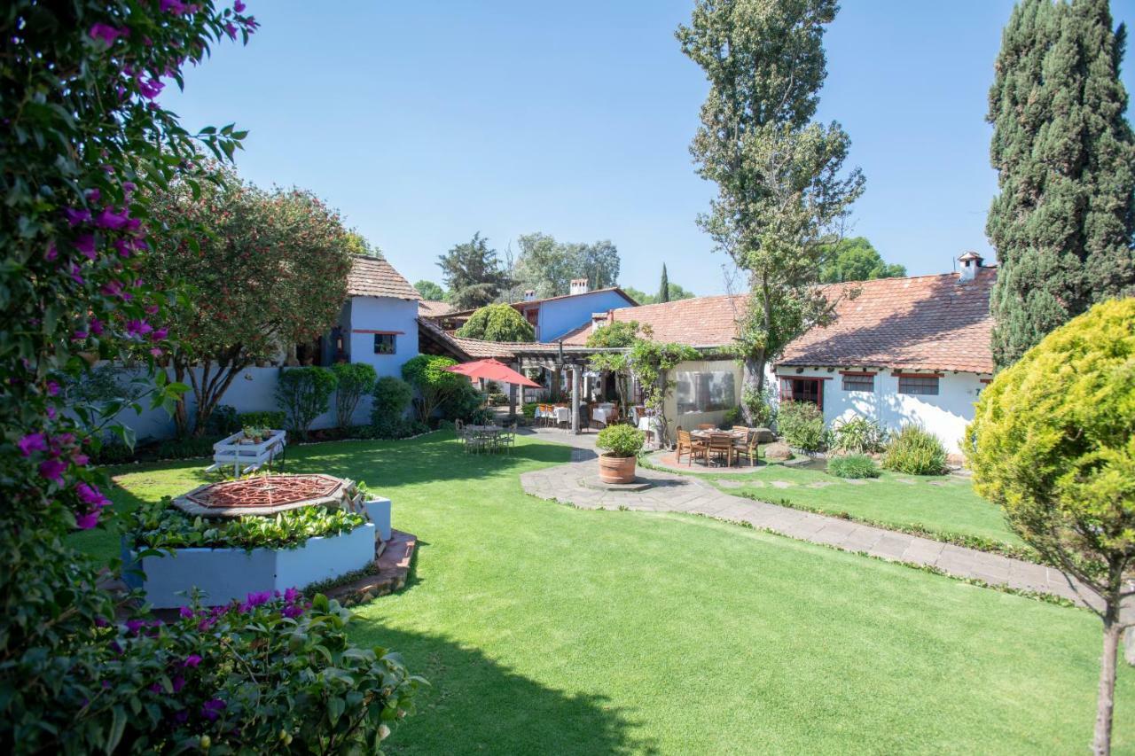 La Casa Azul Huasca & Restaurante La Terraza Hotel กูอัสกา เด โอกัมโป ภายนอก รูปภาพ