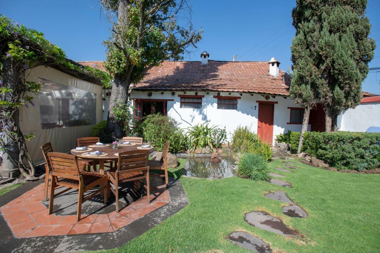 La Casa Azul Huasca & Restaurante La Terraza Hotel กูอัสกา เด โอกัมโป ภายนอก รูปภาพ